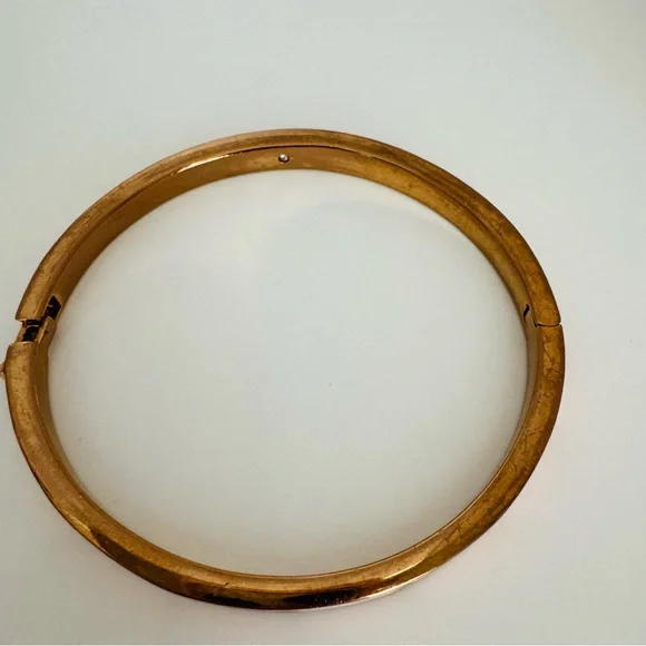 Kate Spade Spot The Spade Pink Enamel Hinged Bangle Bracelet - Picture 10 of 11